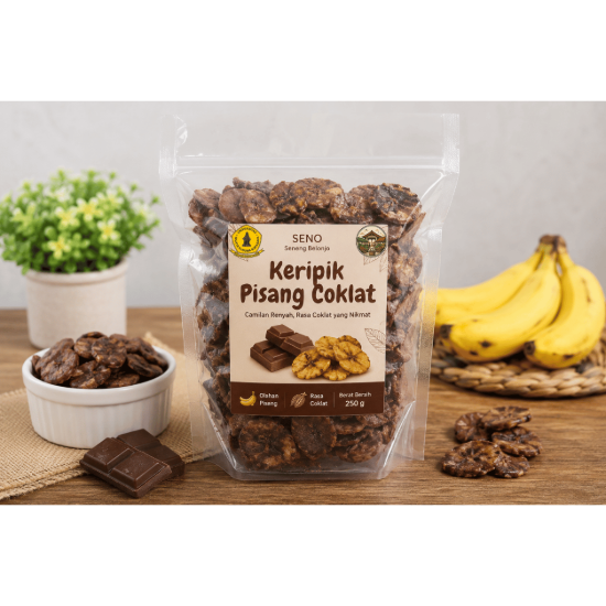 Gambar Keripik Pisang Coklat